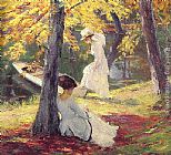 Edward Cucuel Canvas Paintings - Autumn Sun